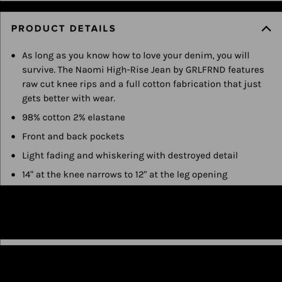 Preowned GRLFRND Naomi color I will survive size 24 - Picture 4 of 5